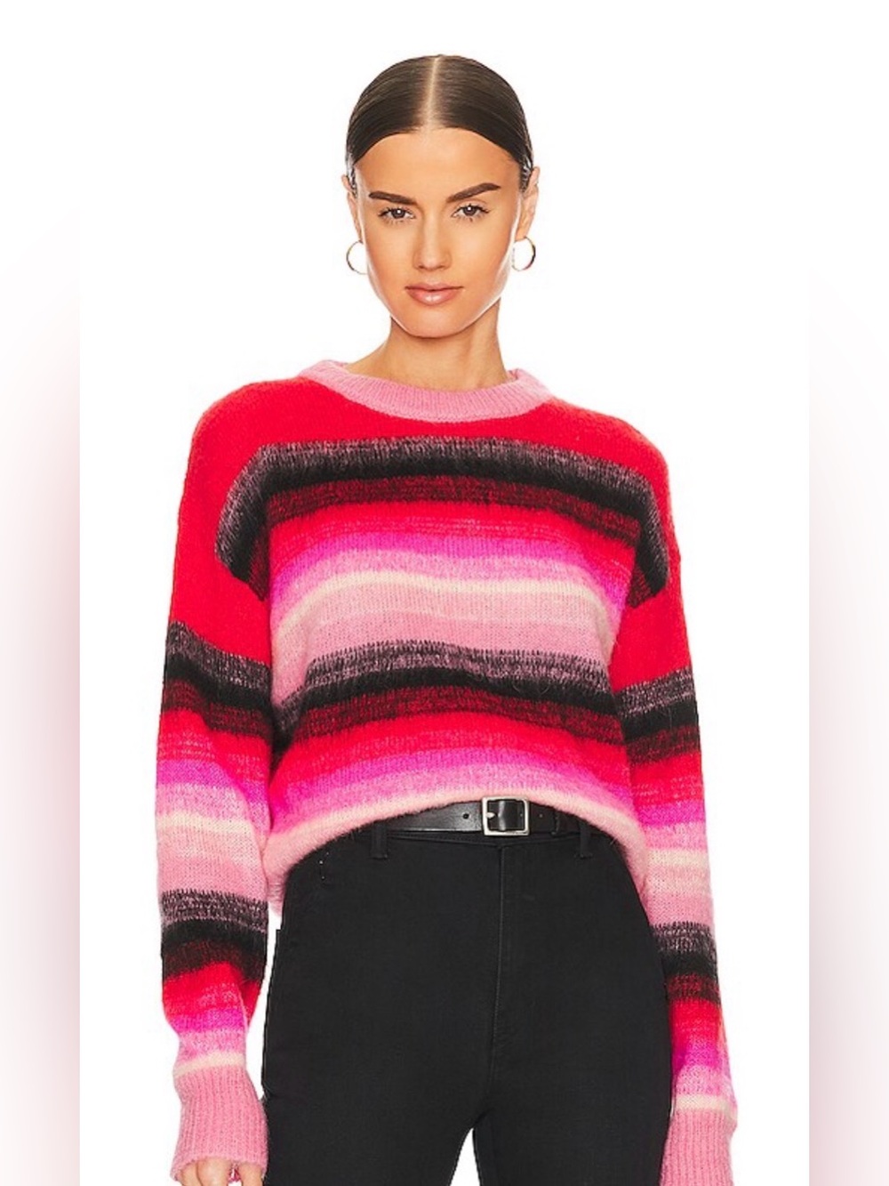 Anthropologie Essentiel Antwerp Como Striped  Sweater as seen in Emily in Paris!